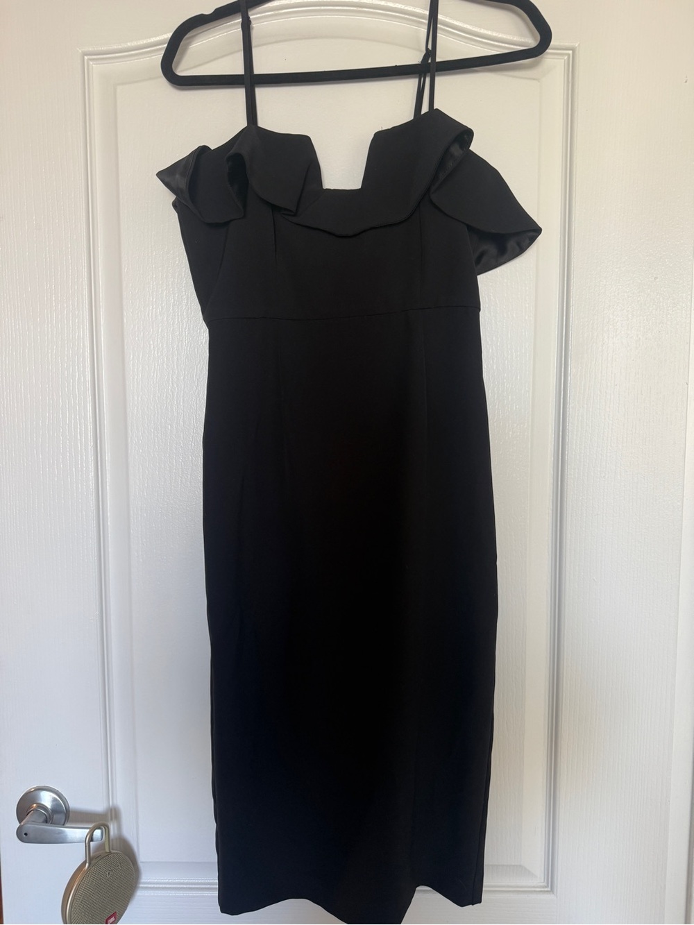 Bardot black midi dress
